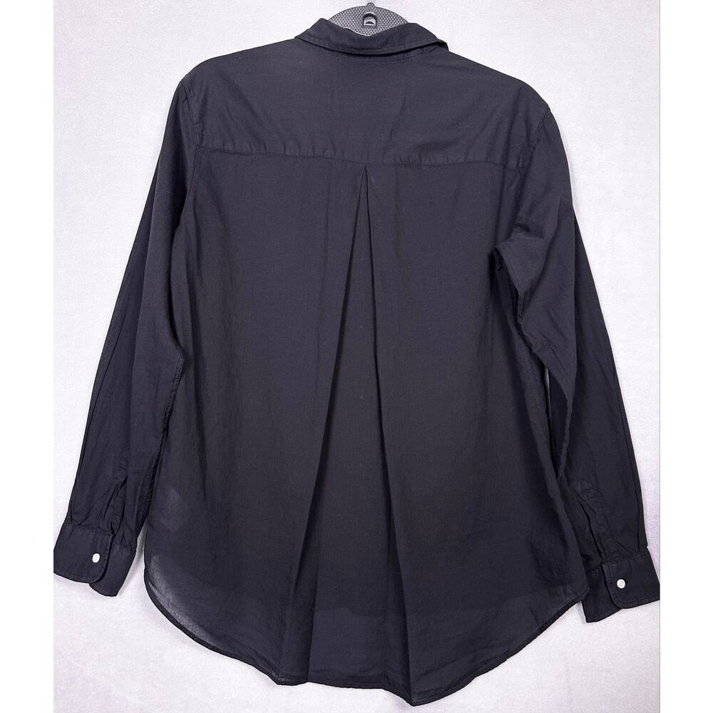 Grayson The Hero Black Cotton Button Up Blouse Relaxed Fit Size 01 XS - Picture 3 of 10
